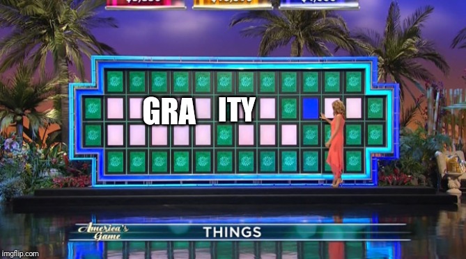 Wheel of fortune | GRA ITY | image tagged in wheel of fortune | made w/ Imgflip meme maker