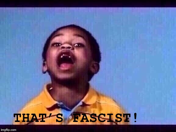 That's racist 2 | THAT’S FASCIST! | image tagged in that's racist 2 | made w/ Imgflip meme maker