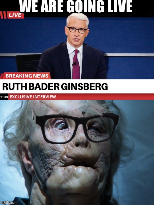 TIMES UP | image tagged in ruth bader ginsburg | made w/ Imgflip meme maker