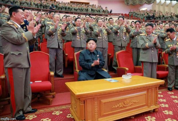 Kim Jong Un Applause | image tagged in kim jong un applause | made w/ Imgflip meme maker
