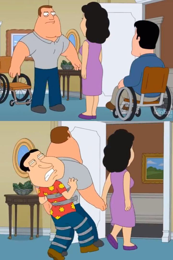 High Quality Joe and Quagmire Blank Meme Template