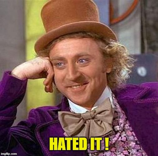 Creepy Condescending Wonka Meme | HATED IT ! | image tagged in memes,creepy condescending wonka | made w/ Imgflip meme maker