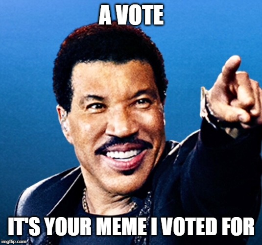 A VOTE IT'S YOUR MEME I VOTED FOR | made w/ Imgflip meme maker