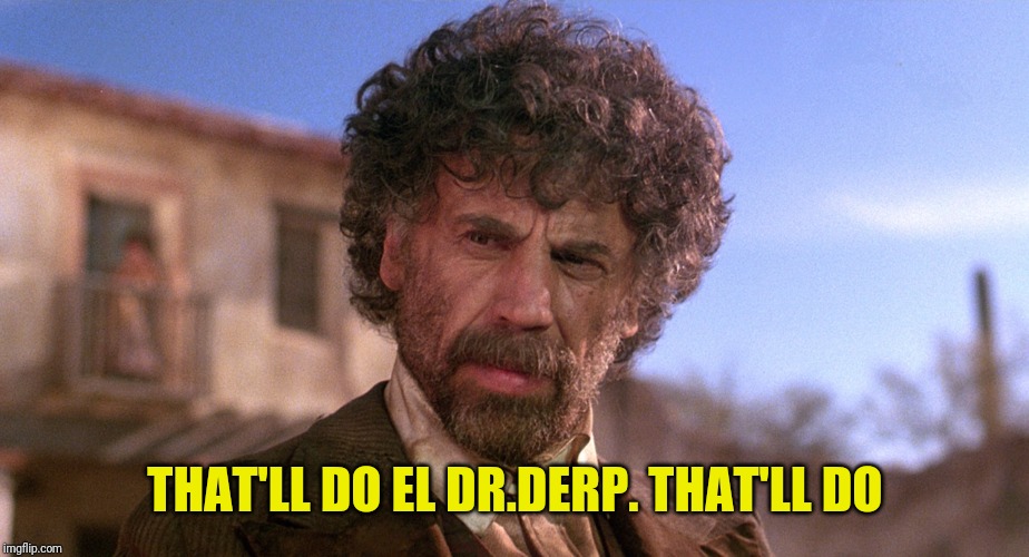 El Guapo | THAT'LL DO EL DR.DERP. THAT'LL DO | image tagged in el guapo | made w/ Imgflip meme maker