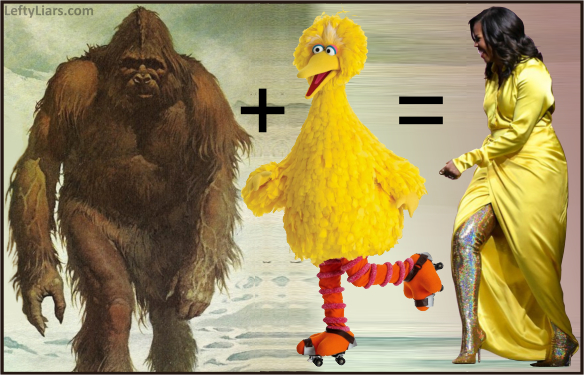 Sasquatch plus Big Bird Blank Meme Template