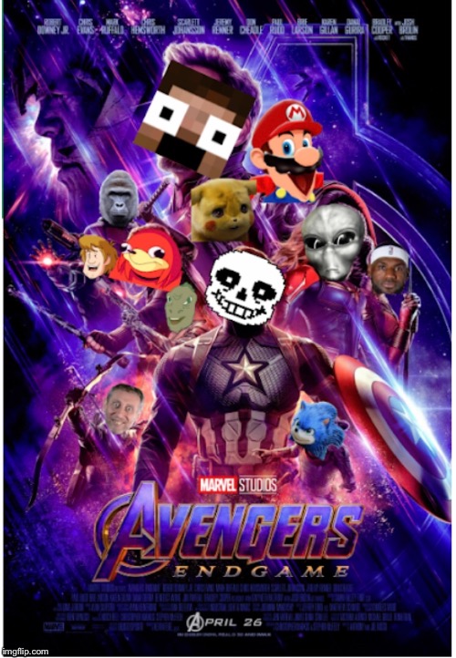 Avengers: Memegame | image tagged in funny,stupid,avengers endgame | made w/ Imgflip meme maker