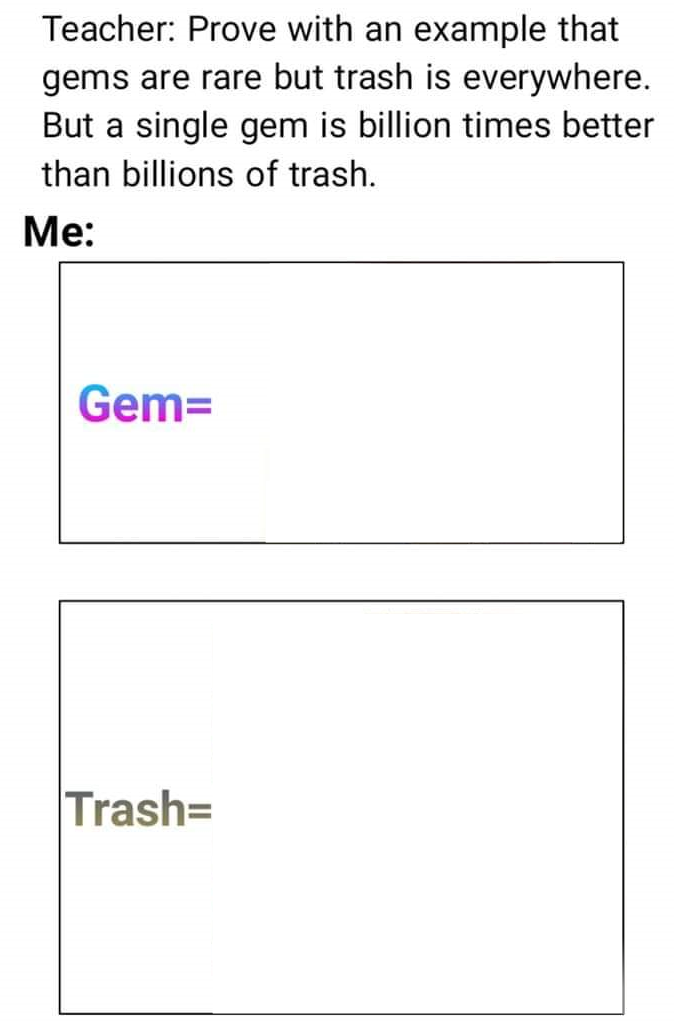 High Quality Gems are rare Blank Meme Template