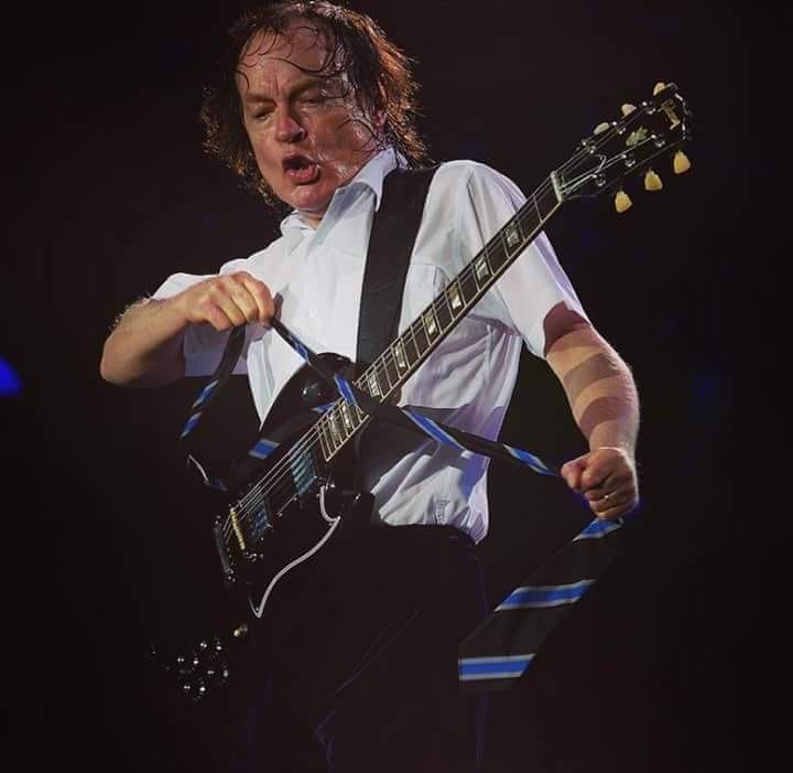 Angus Young 01 Blank Meme Template