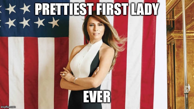 And the winner is.... | PRETTIEST FIRST LADY; EVER | image tagged in melania trump,flotus,beautiful,memes,political meme | made w/ Imgflip meme maker