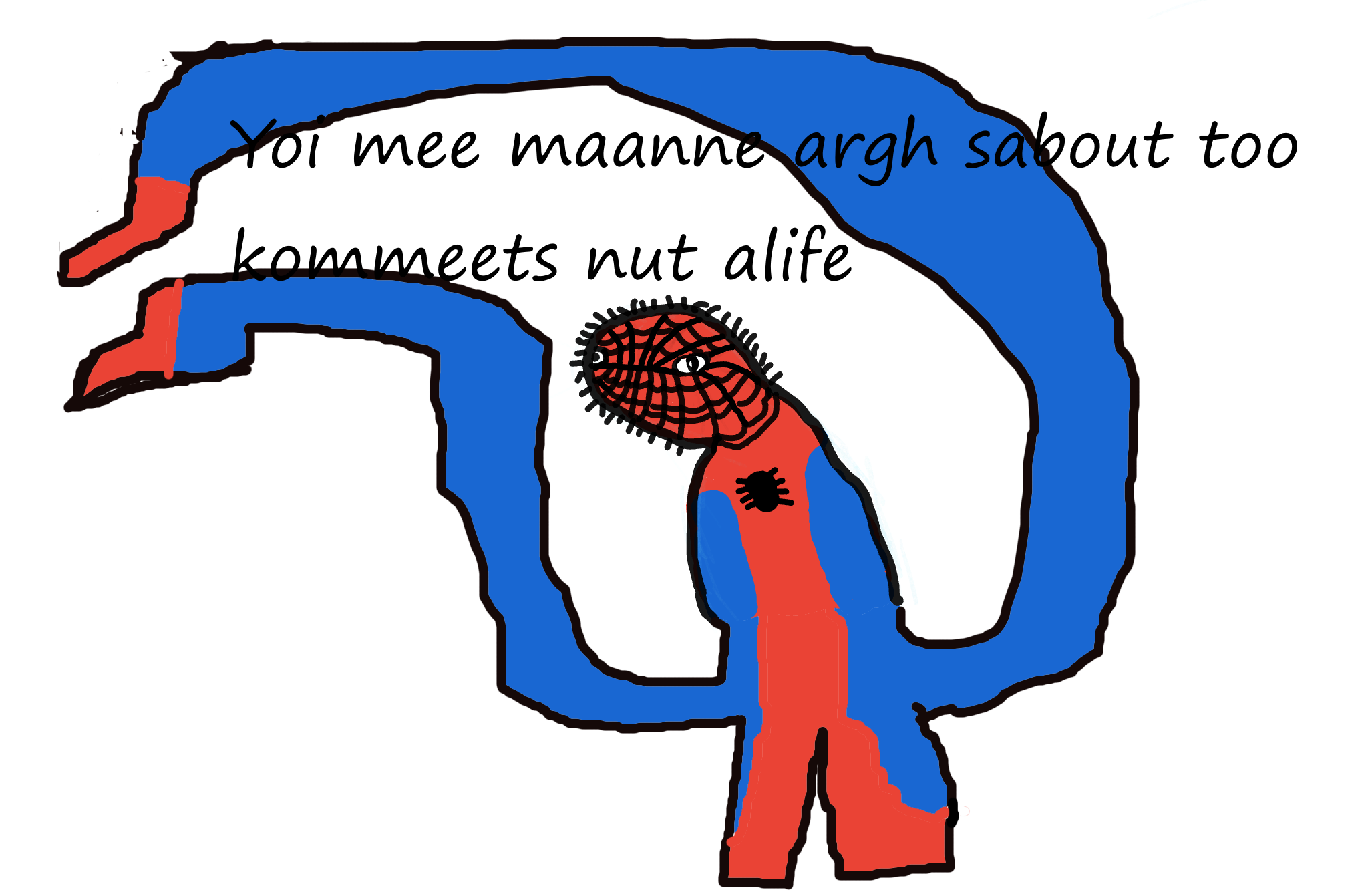 Spooderman commit not alive Blank Meme Template