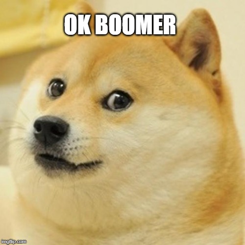 Doge Meme | OK BOOMER | image tagged in memes,doge | made w/ Imgflip meme maker