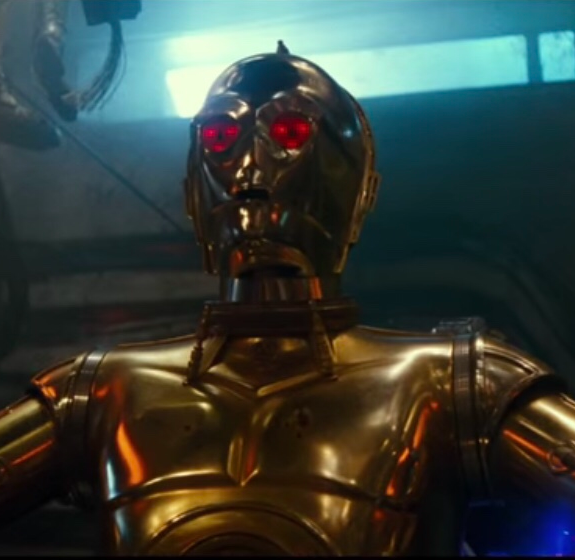High Quality C3PO red eyes Blank Meme Template