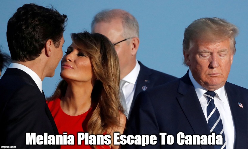 Melania Plans Escape To Canada | made w/ Imgflip meme maker