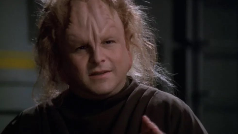 Jason Alexander as Kurros on Voyager Blank Meme Template