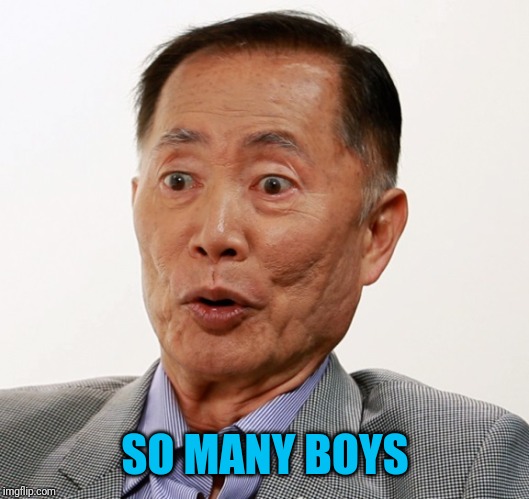 george takei oh my | SO MANY BOYS | image tagged in george takei oh my | made w/ Imgflip meme maker