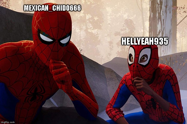 Learning from spiderman | MEXICAN_CHIDO666; HELLYEAH935 | image tagged in learning from spiderman,Battleborn | made w/ Imgflip meme maker