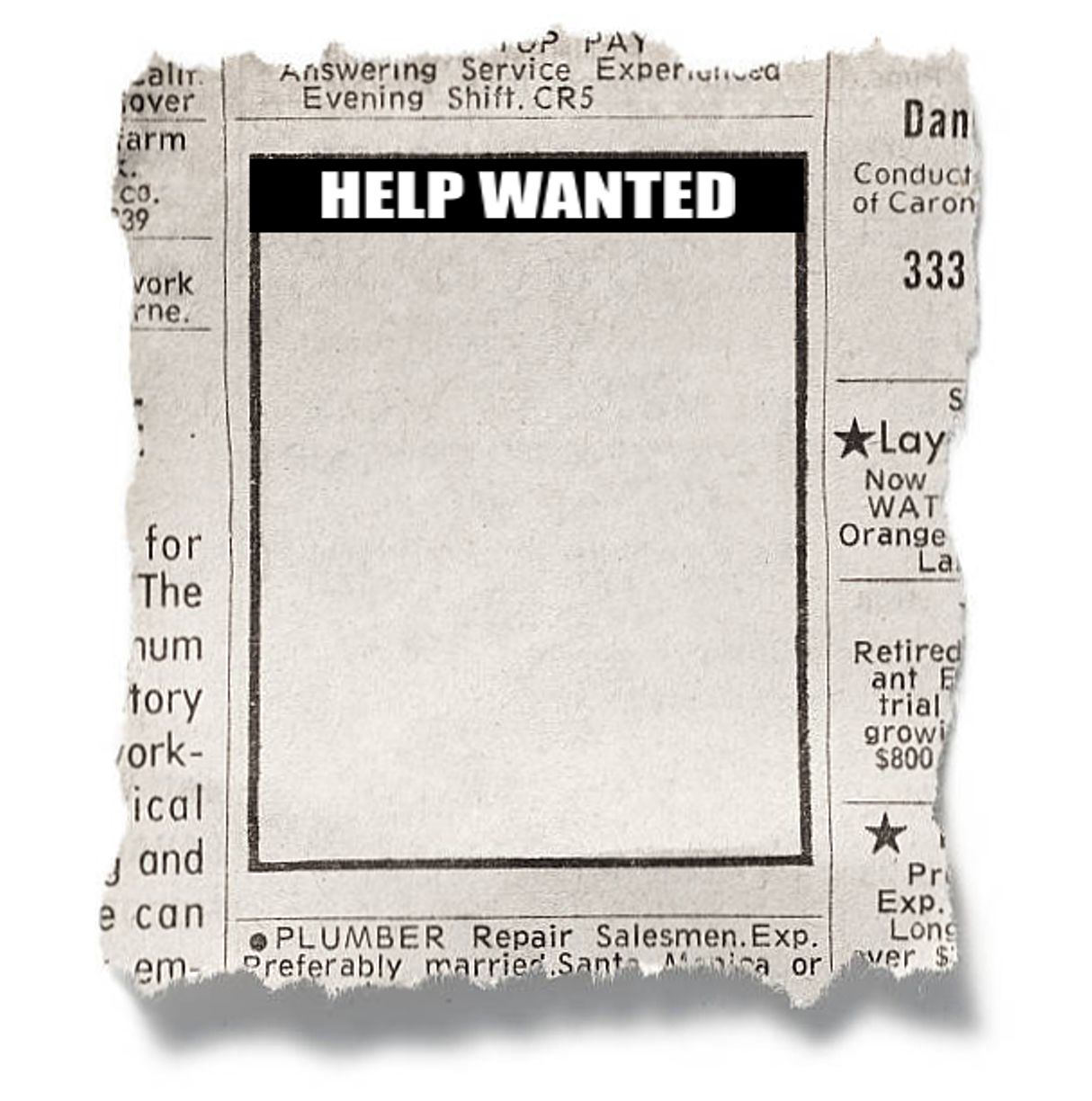 Help Wanted Template Blank Template Imgflip