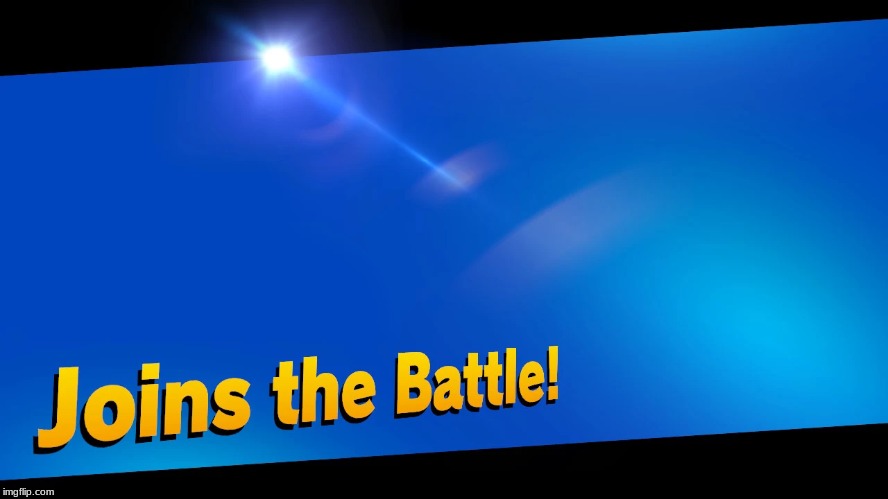 SSBU Joins the Battle! Template | image tagged in new template | made w/ Imgflip meme maker