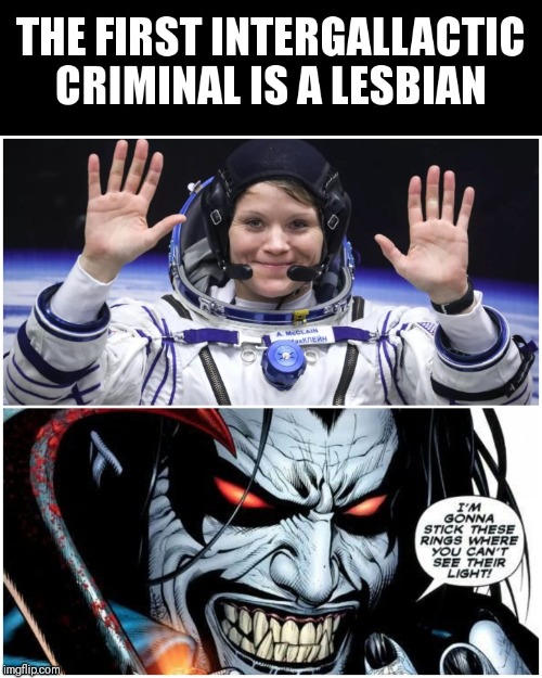 LOBO DIES NOT APPROVE | image tagged in astronaut | made w/ Imgflip meme maker