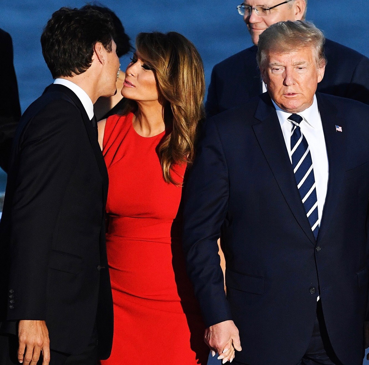 High Quality Justin Trudeau Kissy Blank Meme Template