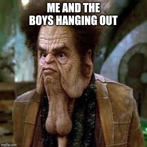 ME AND THE BOYS HANGING OUT | image tagged in me and the boys | made w/ Imgflip meme maker