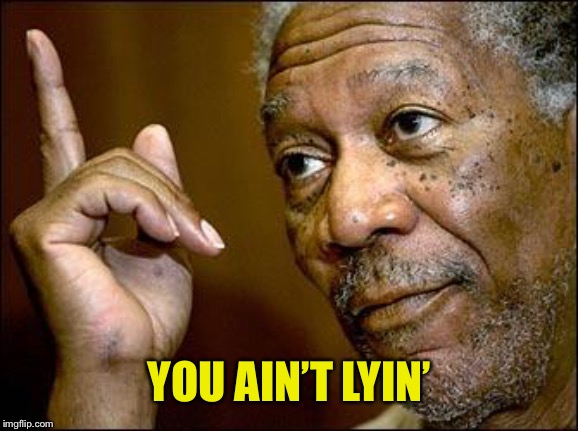 This Morgan Freeman | YOU AIN’T LYIN’ | image tagged in this morgan freeman | made w/ Imgflip meme maker