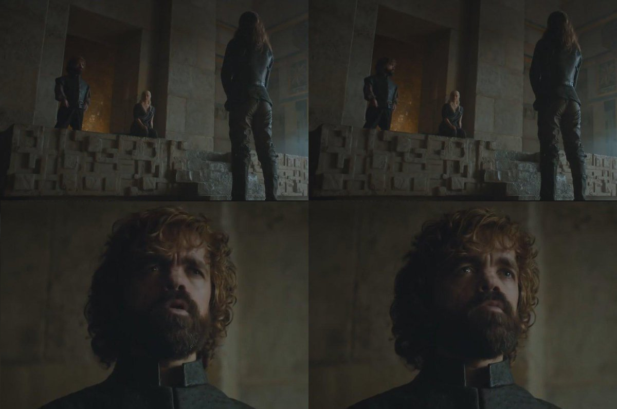 High Quality Tyrion roasting Theon Blank Meme Template