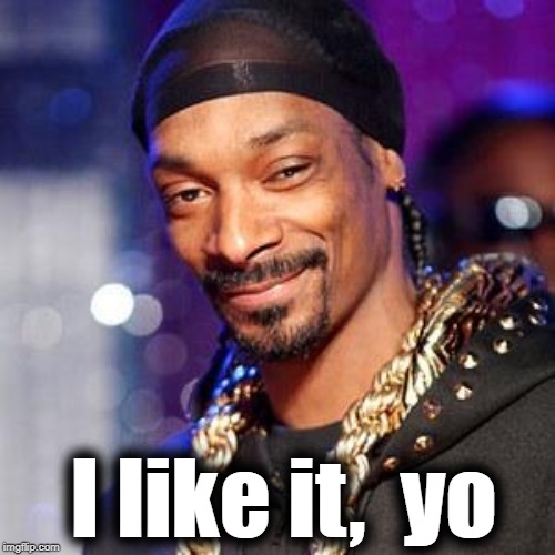 Snoop dogg | I like it,  yo | image tagged in snoop dogg | made w/ Imgflip meme maker
