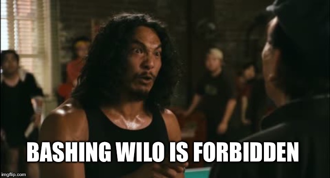 wilo | BASHING WILO IS FORBIDDEN | image tagged in wilo | made w/ Imgflip meme maker