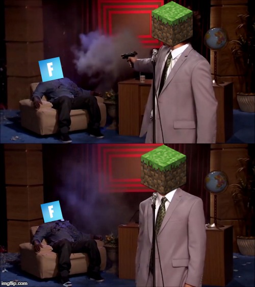 Minecraft Master Race | image tagged in who shot hannibal hd | made w/ Imgflip meme maker