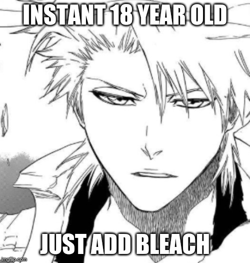 Toshiro Hitsugaya- instant 18 year old | INSTANT 18 YEAR OLD; JUST ADD BLEACH | image tagged in bleach,toshiro | made w/ Imgflip meme maker