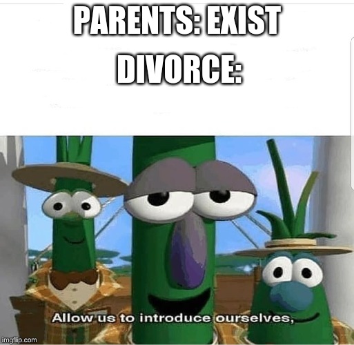 Allow us to introduce ourselves | DIVORCE:; PARENTS: EXIST | image tagged in allow us to introduce ourselves | made w/ Imgflip meme maker