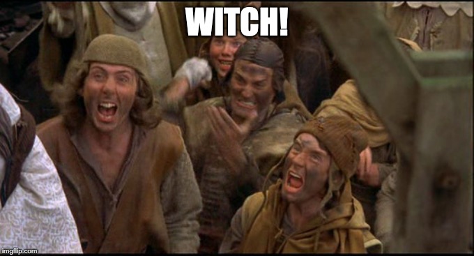 Monty Python witch | WITCH! | image tagged in monty python witch | made w/ Imgflip meme maker