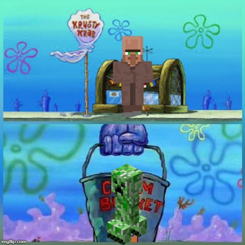 Krusty Krab Vs Chum Bucket Meme | image tagged in memes,krusty krab vs chum bucket | made w/ Imgflip meme maker