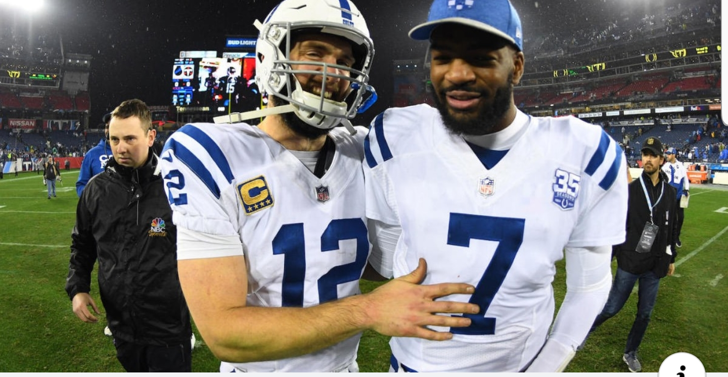 Luck and Brissett Blank Meme Template