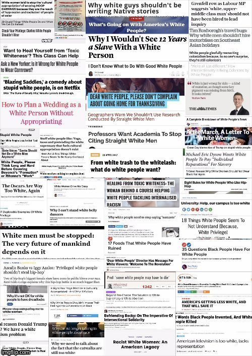 Anti-white media thread - Post examples here | image tagged in biased media | made w/ Imgflip meme maker