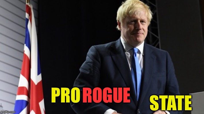The suspense is killing them. | ROGUE; STATE; PRO | image tagged in boris johnson,conservatives,brexit,parliament,the queen elizabeth ii,eu referendum | made w/ Imgflip meme maker