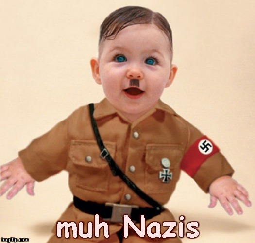 baby grammar Nazi  | muh Nazis | image tagged in baby grammar nazi | made w/ Imgflip meme maker