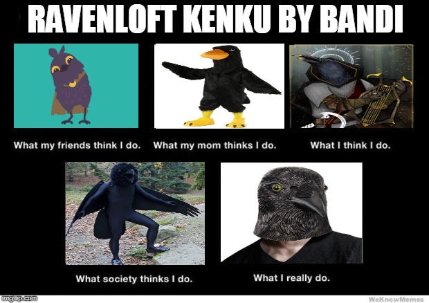 What I really do | RAVENLOFT KENKU BY BANDI | image tagged in what i really do | made w/ Imgflip meme maker