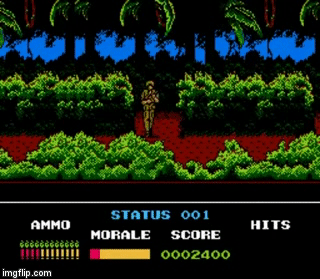 Platoon (NES) 1988 | image tagged in gifs,gaming,video games,nintendo,nes,retrogaming | made w/ Imgflip video-to-gif maker