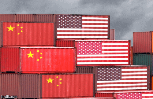 US China Trade War | image tagged in gifs,politics | made w/ Imgflip images-to-gif maker