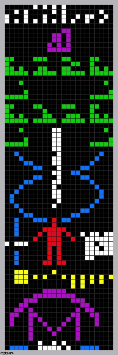 Arecibo message | image tagged in arecibo message | made w/ Imgflip meme maker