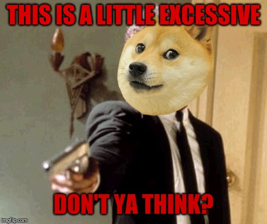 Say That Again I Dare You | THIS IS A LITTLE EXCESSIVE; DON'T YA THINK? | image tagged in memes,say that again i dare you | made w/ Imgflip meme maker