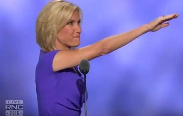 Laura Ingraham Nazi Salute Blank Meme Template