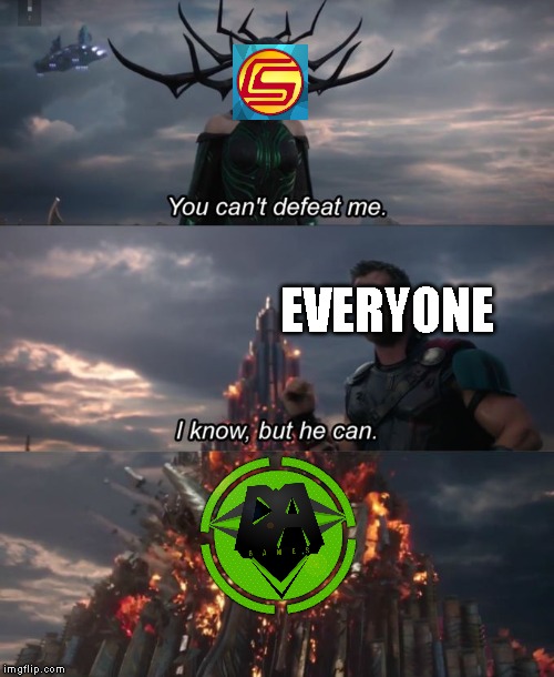 Captainsparklez: *begins to sweat* | EVERYONE | image tagged in dagames | made w/ Imgflip meme maker
