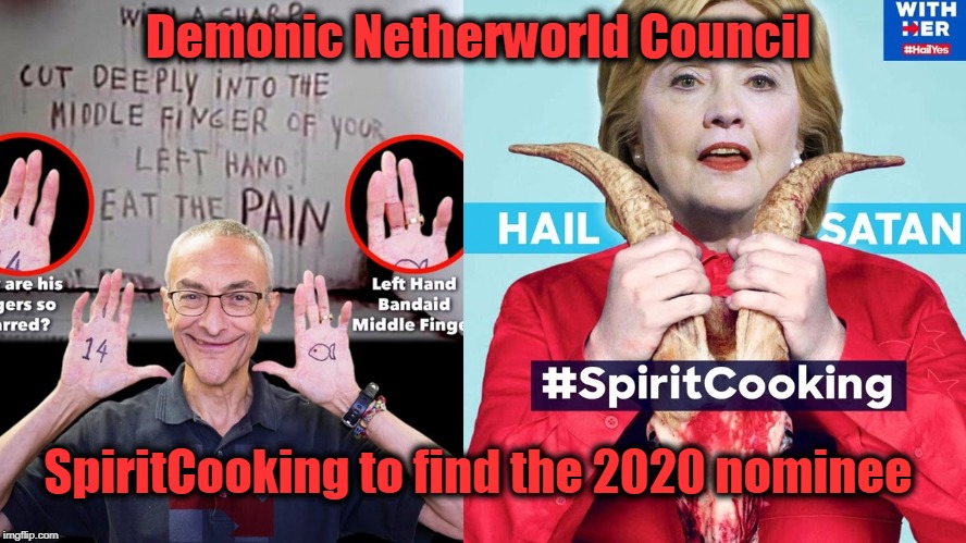 Demonic Netherworld Council SpiritCooking to find the 2020 nominee | made w/ Imgflip meme maker