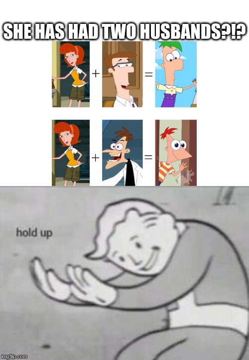 So Whos Next? | SHE HAS HAD TWO HUSBANDS?!? | image tagged in memes,funny,wtf,fallout hold up,phineas and ferb week | made w/ Imgflip meme maker