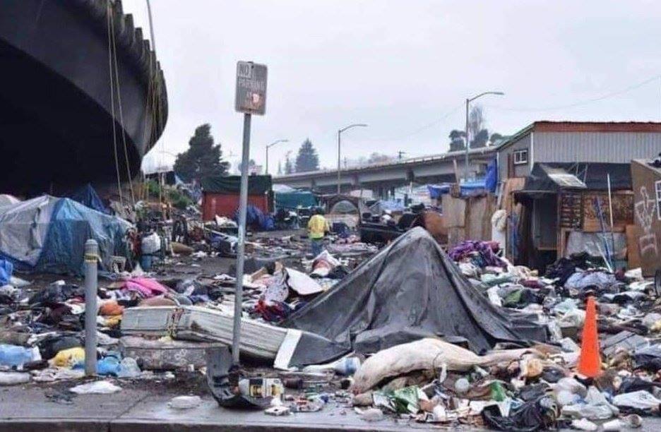 california tent city Blank Meme Template