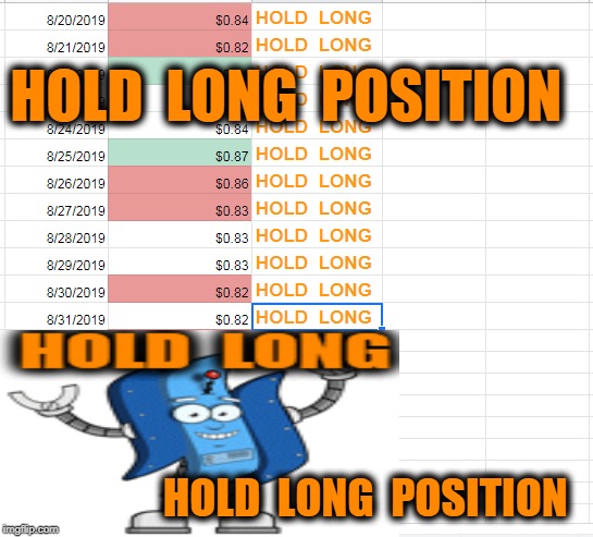 HOLD  LONG  POSITION; HOLD  LONG  POSITION | made w/ Imgflip meme maker
