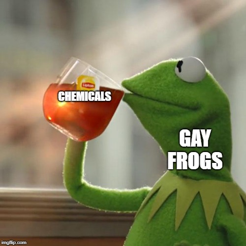 But That's None Of My Business | CHEMICALS; GAY FROGS | image tagged in memes,but thats none of my business,kermit the frog | made w/ Imgflip meme maker